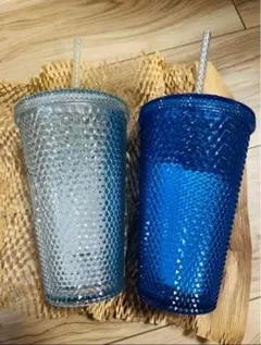 スターバックス　ロゴコールドカップタンブラー　バンピー・バンピーブルー