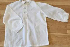 白 七分袖ブラウス