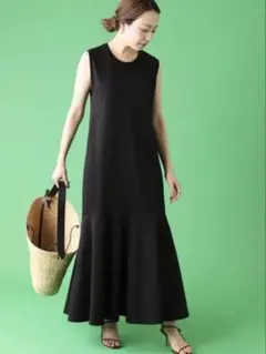 Plage ティアードノースリーブワンピース　36 黒