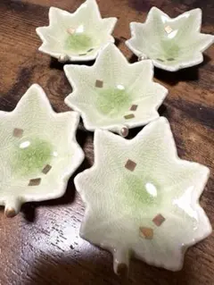 たち吉　紅葉　箸置き　薬味入れ　豆皿　5個セット