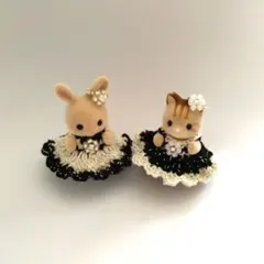 シルバニア ハンドメイド ブラック＆ホワイトたっち赤ちゃん450