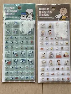スヌーピー ドロップブロックシール 2セット