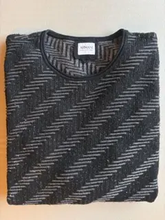 ARMANIアルマーニ　ニット　黒　メンズ　Ｌのサムネイル
