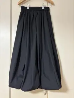 GUバルーンスカート バブルヘムミディスカートブラック　Sサイズ