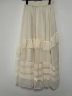 AS KNOW AS PINKY ティアードロングスカート