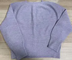 C de C クードシャンス　薄紫ラメ　ニットセーター 長袖　S