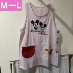レア　希少　レトロ　ミッキーとミニーのエプロン　MーL