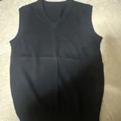 黒のノースリーブVネックベスト