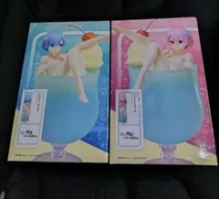 新品 Re:ゼロ リゼロ クリームソーダフィギュア 2体セット レム＆ラム