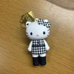 ハローキティ展　マスコットホルダー　クマスーツ　千鳥格子　フリル　ロリータ ハローキティ展 マスコットホルダー クマスーツ 千鳥格子 フリル
