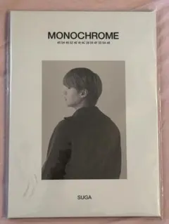 BTS　MONOCHROME　ポストカードブック　SUGA