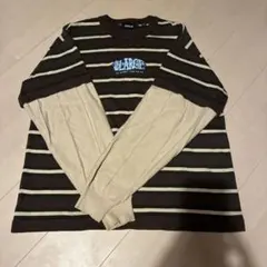 XLARGE ボーダー ニット セーター ブラウン L