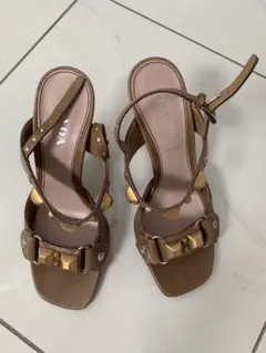 PRADA プラダ　スタッズ　ハイヒール　サンダル