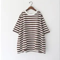 完売　美品　maillot (マイヨ)　ボーダーフレアー半袖Teeのサムネイル