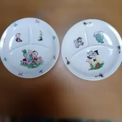 チロリン村とくるみの森 お皿 プレート 中古 昭和レトロ 陶器