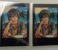 ベレン　夏の思い出チェキ風カード2枚：あくねこ　悪魔執事と黒い猫