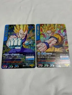 ドラゴンボールデータカードダス　孫悟空　ベジータ　ポタラ2枚セット
