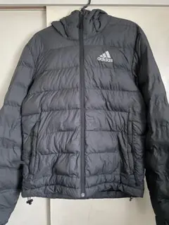 adidas フード付きダウンジャケット XS ブラック