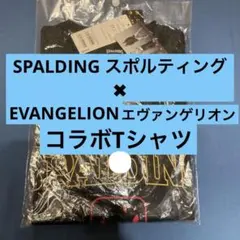 【新品未使用SPALDING EVANGELION コラボ Tシャツ　Lのサムネイル