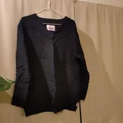 WHIZ ブラック Vネック カットソー