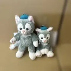 タグ付き　ジェラトーニ　ぬいぐるみバッジ&ストラップ