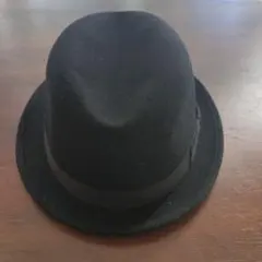 【USA製】NEWYORK HAT　ビームス　中折れブラック　 Lサイズ