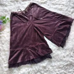 a797　ラクシュミー　フリース キュロット　ウエストゴム　サイズ38(M)古着