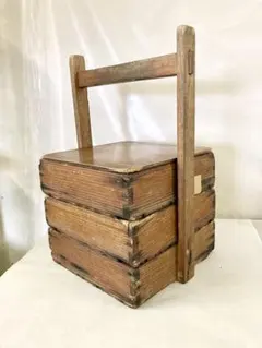 骨董　おかもち　岡持ち 木製三段 2026年最新】オカモチの人気アイテム - メルカリ