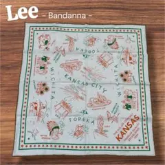 【未使用】Leeリー★バンダナ★希少非売品購入特典ノベルティグリーン×オレンジ