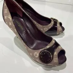 LOUIS VUITTON オープントゥパンプス