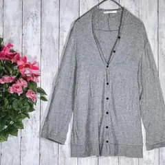 【ローリーズファーム】 カーディガン ボレロ トップス グレー 大きめ L