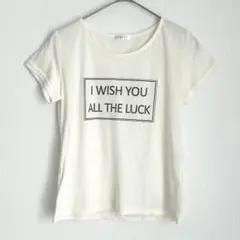 ◯ COLZA コルザ ロゴプリント 半袖Tシャツ 白 M カットソーのサムネイル