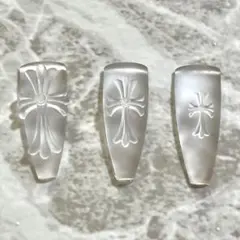 本日発送！！　クロスネイルパーツ　十字架パーツ　3Dネイルパーツ　モールド