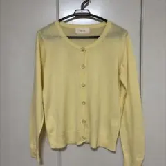 【セール】★ページボーイ　イエロー 長袖カーディガン フリーサイズ