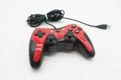 Switch /PC用 USB接続 ゲームコントローラー 赤黒 Pro Lite