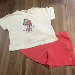 プチバトー　petit bateau  5ans Tシャツ　ショートパンツ
