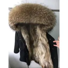 リアルファー　ラクーン　モッズコート　ジャケット