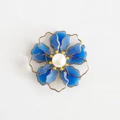 フリルお花*＊ブルー＊*４タイプから選べる♪