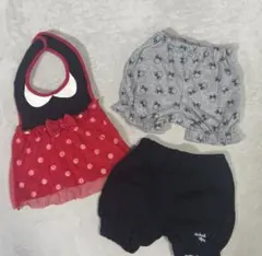 Disney Minnie Mouse ベビー服 スタイ ブルマ セットのサムネイル