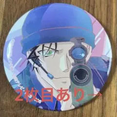 名探偵コナン　缶バッジ　赤井秀一、江戸川コナン