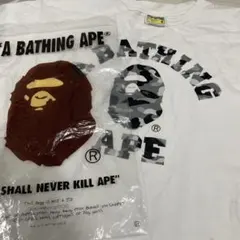 A BATHING APE ホワイト Tシャツ