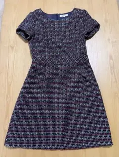 【匿名配送】Natural Beauty Basic チェックワンピース　膝丈