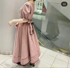 アンミール パイピングリボンワンピース