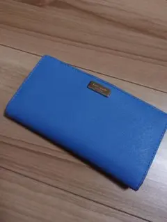 ケイトスペード　長財布　ブルー　カードケース