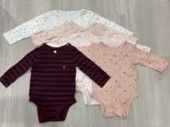 肌着 ロンパース 70 女の子 長袖 ベビー肌着 冬