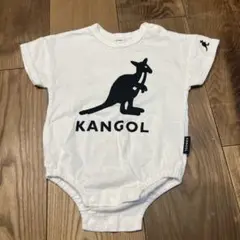 KANGOL カンガルー プリントロンパース 70