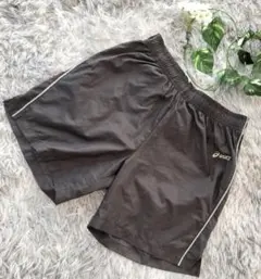 ✨美品✨ asics ランニング ハーフパンツ ブラック サイズL 陸上