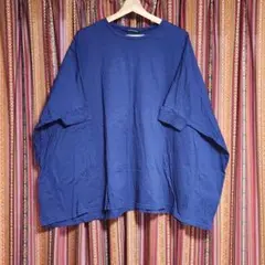 ミズイロインド mizuiro ind オーバーサイズ Tシャツ ネイビー