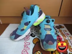 Reebok(リーボック)❊インスタ ポンプフューリー.ネオンブルー.29cm