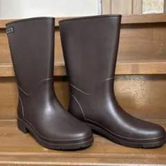 ダークブラウン ロングブーツ